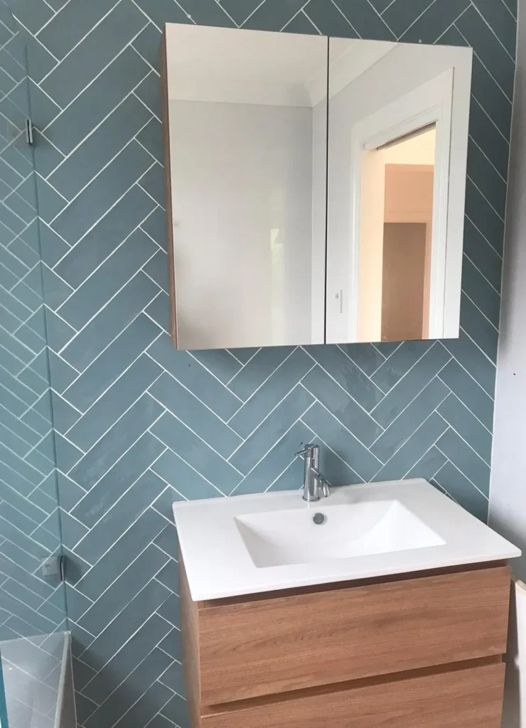 Bathroom Renovation with tiles
