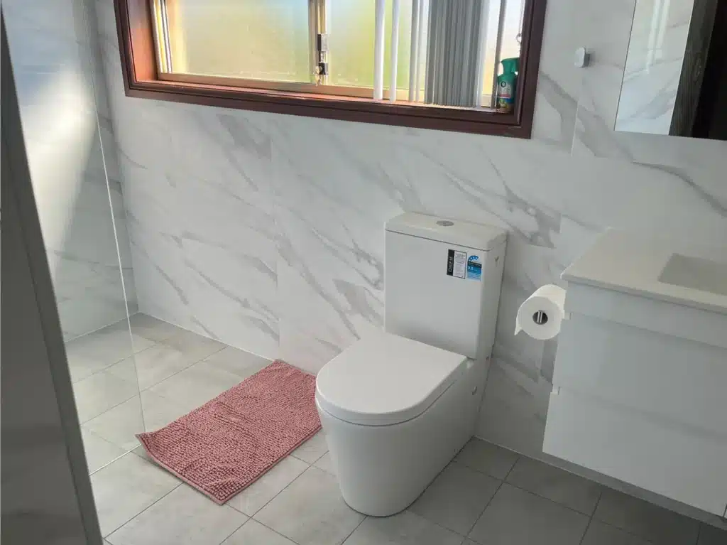 Bathroom carpentry and tile renovation